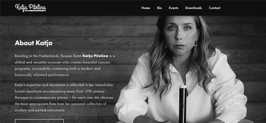 Website visual voor persoonlijk merk of coach